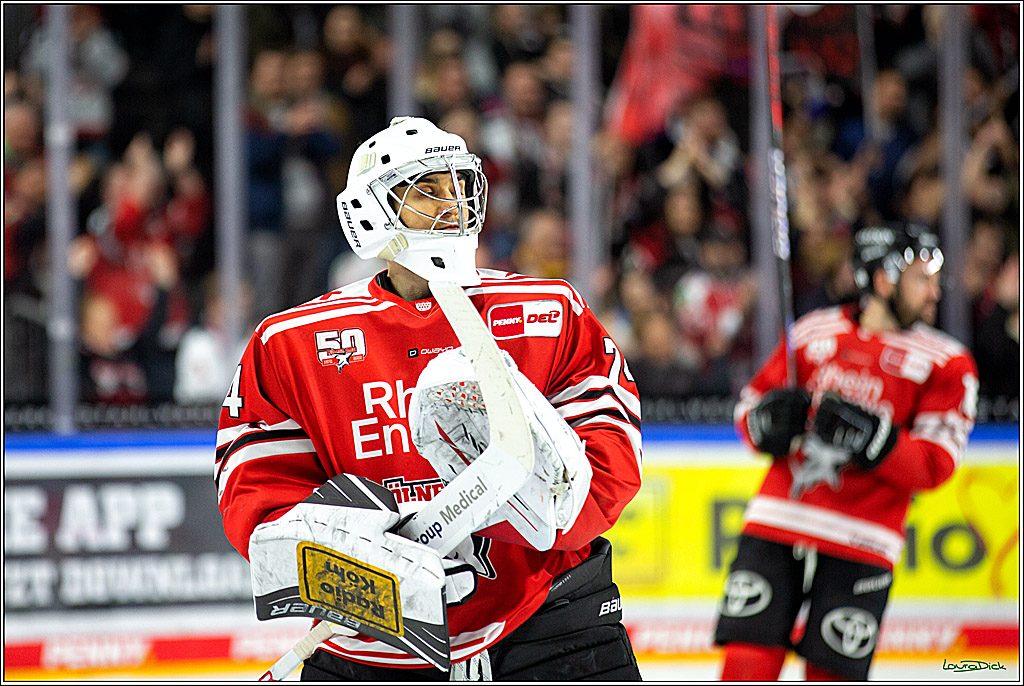 PENNY DEL; Koelner Haie- Loewen Frankfurt; Koeln, 18.12.2022